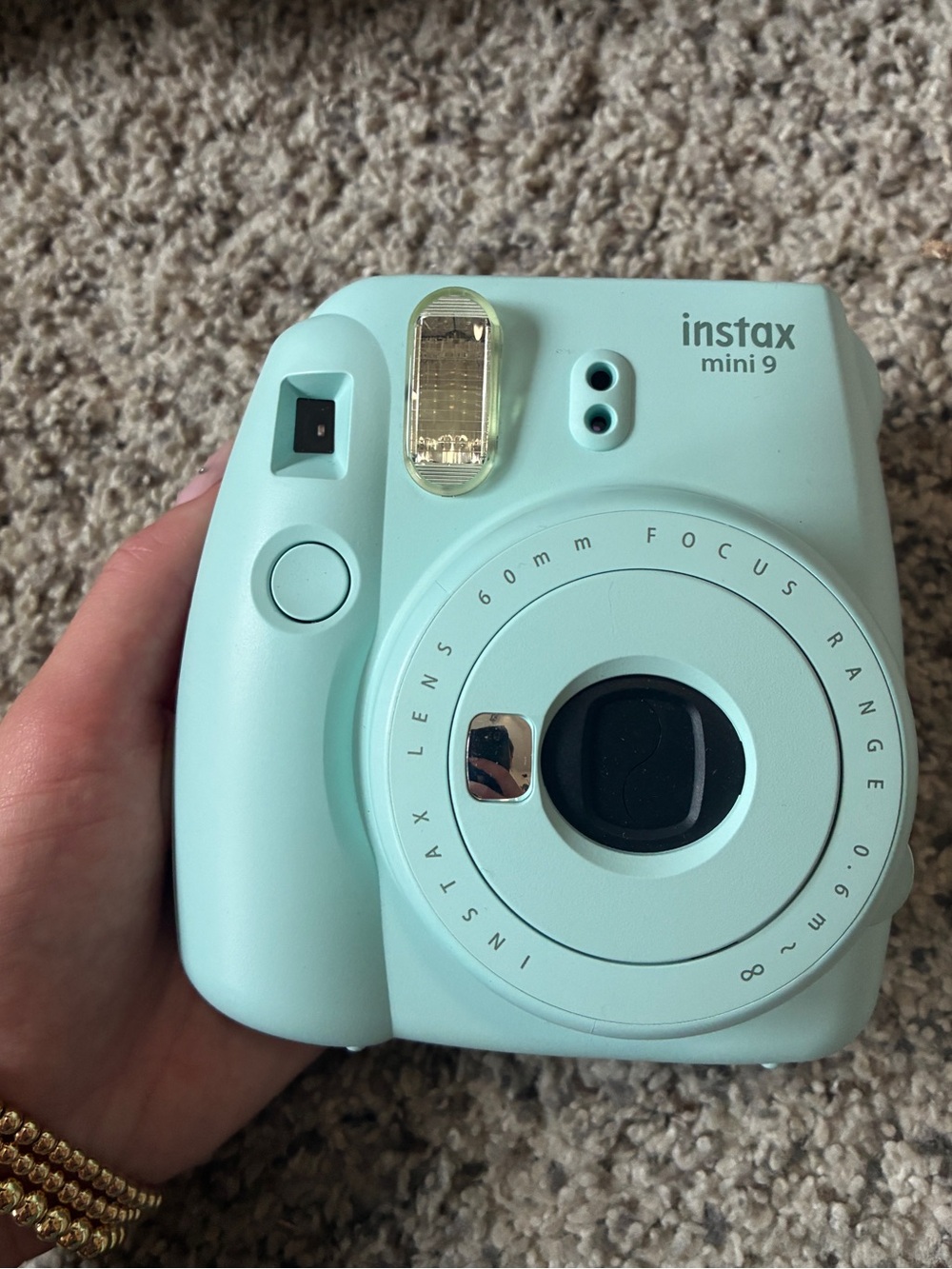 Fujifilm Instax Mini 9 Camera Mint Green BUNDLE w/ Case & Accessories - Tested